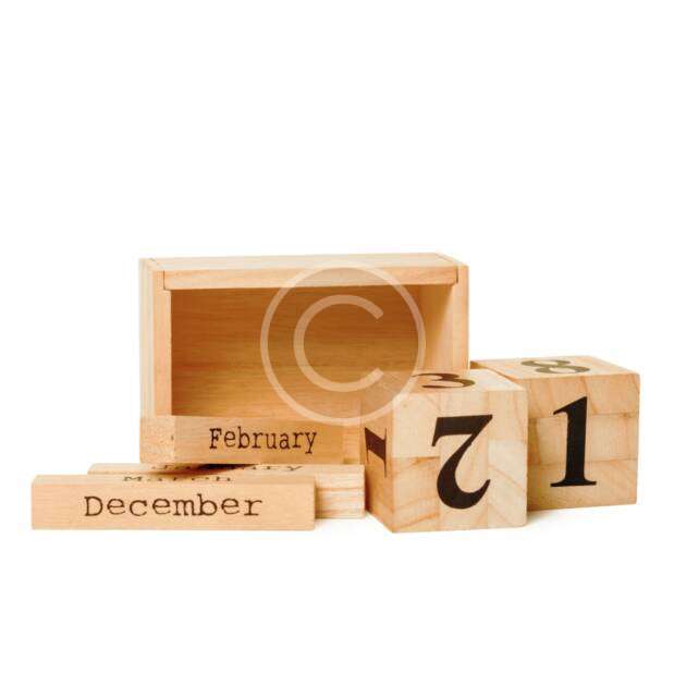 Wooden calendar